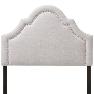 Light Grey Studded Headboard